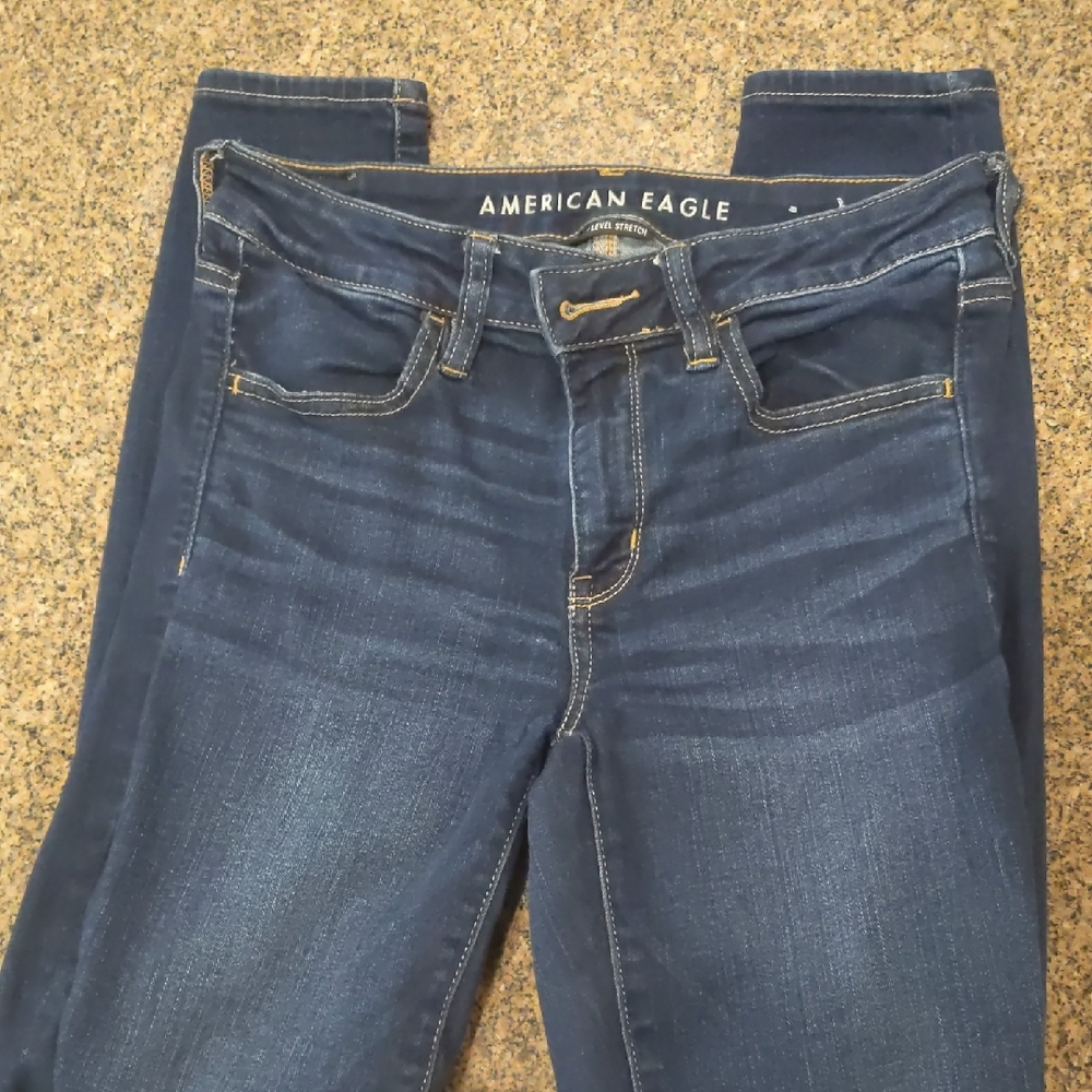 American Eagle Outfitters High Rise Blue Jeans